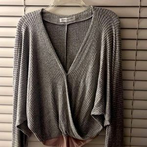 Amanda Uprichard V-neck sweater body suit, size M, worn only 2-3 times.